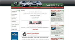 Desktop Screenshot of carwest.cz