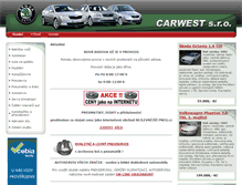 Tablet Screenshot of carwest.cz